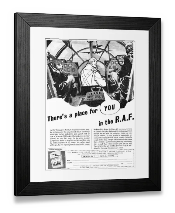 Framed Print : RAF Recruitment - Aircrew Framed Print : RAF Recruitment - Aircrew