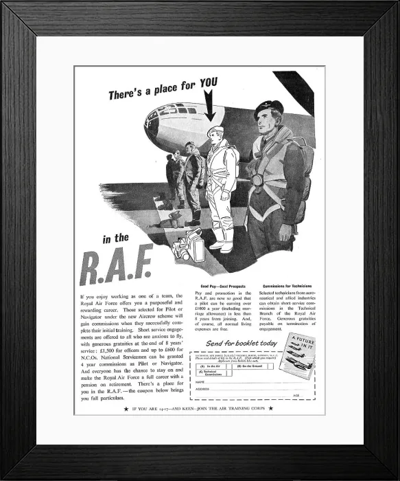 Framed Print : RAF Recruitment - Aircrew Framed Print : RAF Recruitment - Aircrew