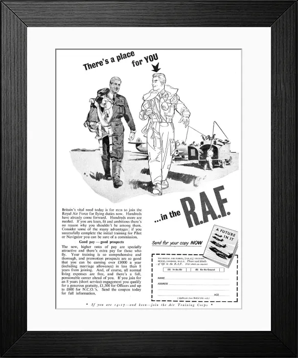 Framed Print : RAF Recruitment - Aircrew Framed Print : RAF Recruitment - Aircrew