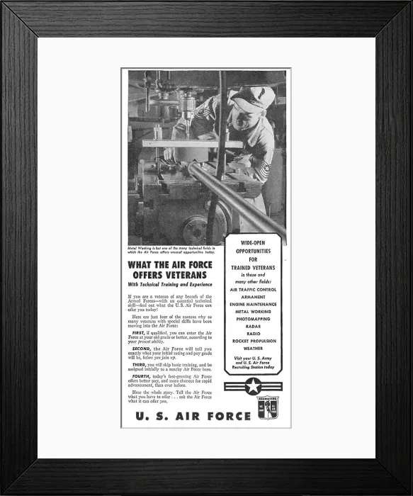 Framed Print : United States Air Force. USAF Recruitment Framed Print : United States Air Force. USAF Recruitment