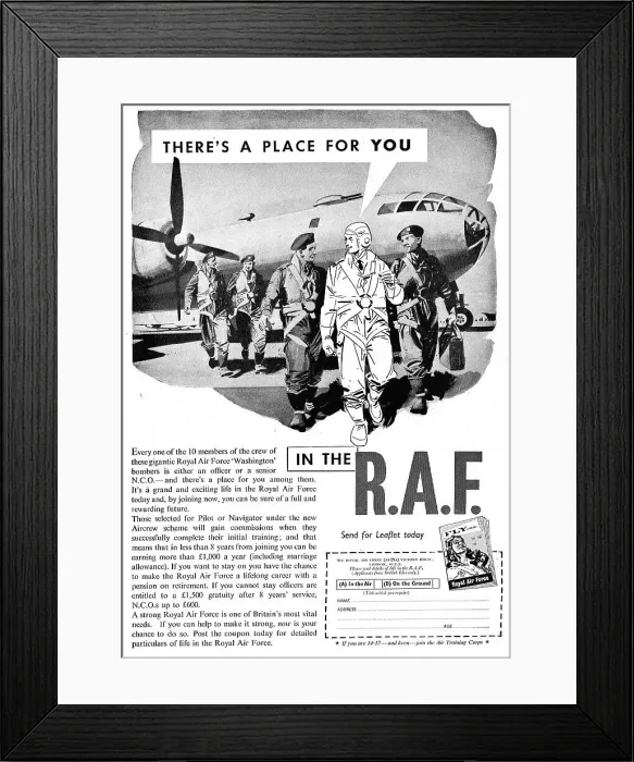 Framed Print : RAF Recruitment : Aircrew Framed Print : RAF Recruitment : Aircrew