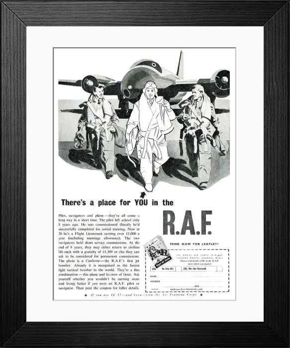 Framed Print : RAF Recruitment : Aircrew Framed Print : RAF Recruitment : Aircrew