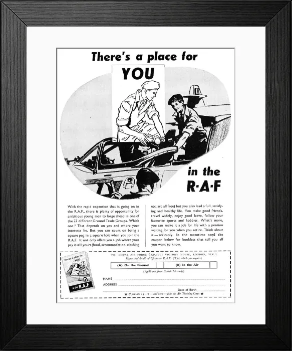 Framed Print : RAF Recruitment - Groundcrew Tradesmen Framed Print : RAF Recruitment - Groundcrew Tradesmen