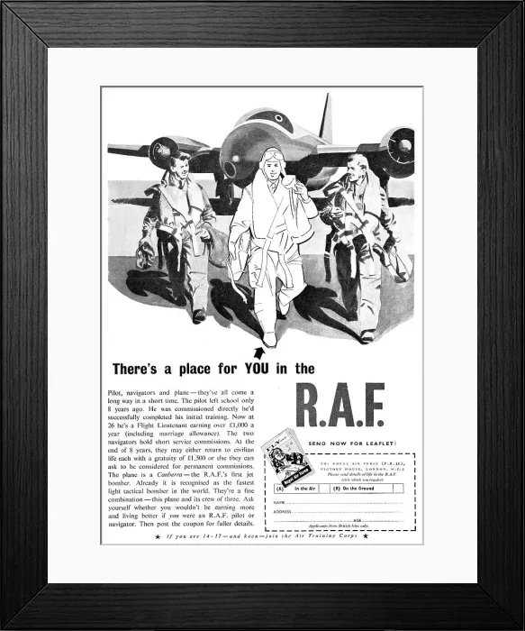 Framed Print : RAF Recruitment Framed Print : RAF Recruitment