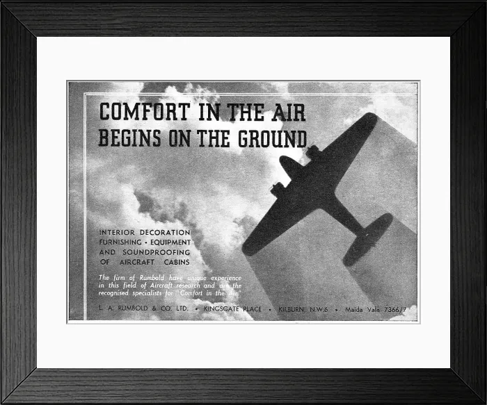 Framed Print : Rumbold Aircraft Seating & Cabin Soundproofing Framed Print : Rumbold Aircraft Seating & Cabin Soundproofing