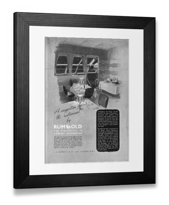 Framed Print : Rumbold Aircraft Seating Framed Print : Rumbold Aircraft Seating