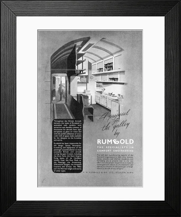 Framed Print : Rumbold Aircraft Seating Framed Print : Rumbold Aircraft Seating