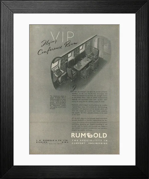 Framed Print : Rumbold Aircraft Seating Framed Print : Rumbold Aircraft Seating