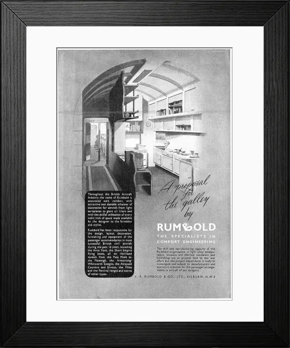Framed Print : Rumbold Aircraft Seating Framed Print : Rumbold Aircraft Seating