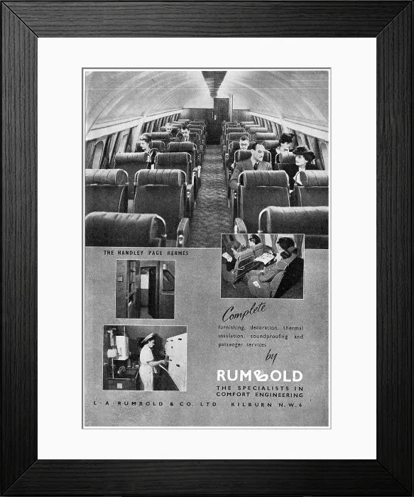 Framed Print : Rumbold Aircraft Seating Framed Print : Rumbold Aircraft Seating