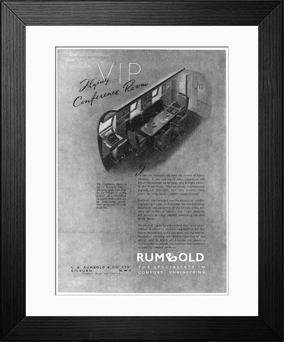 Framed Print : Rumbold Aircraft Seating Framed Print : Rumbold Aircraft Seating
