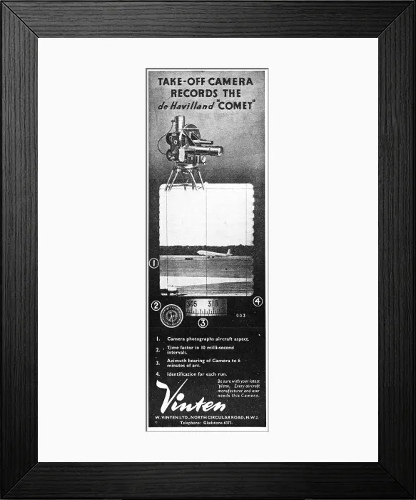 Framed Print : Vinten Instrument Recording Cameras Framed Print : Vinten Instrument Recording Cameras