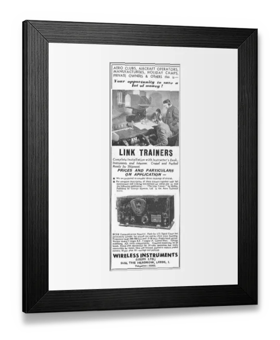 Framed Print : Wireless Instruments Link Trainers Framed Print : Wireless Instruments Link Trainers