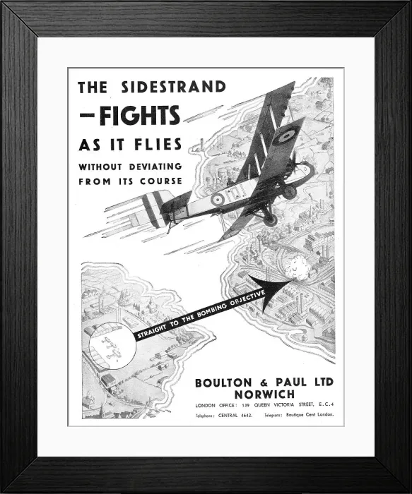 Framed Print : Boulton & Paul Sidestrand Framed Print : Boulton & Paul Sidestrand