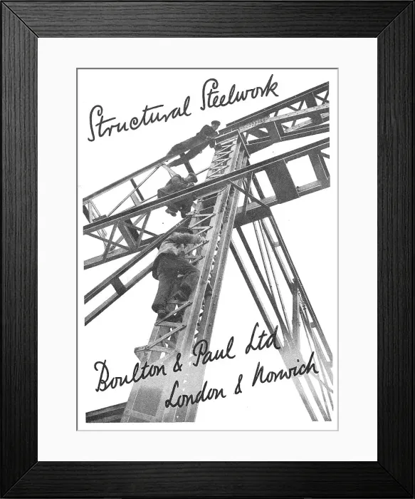 Framed Print : Boulton & Paul - Structural Steelwork Framed Print : Boulton & Paul - Structural Steelwork