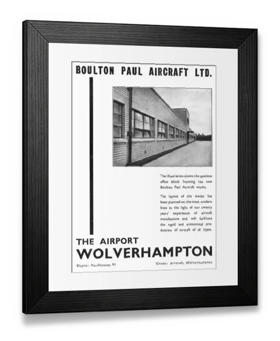 Framed Print : Boulton & Paul - Aeroplane Hangars At Wolverhampton Airport Framed Print : Boulton & Paul - Aeroplane Hangars At Wolverhampton Airport