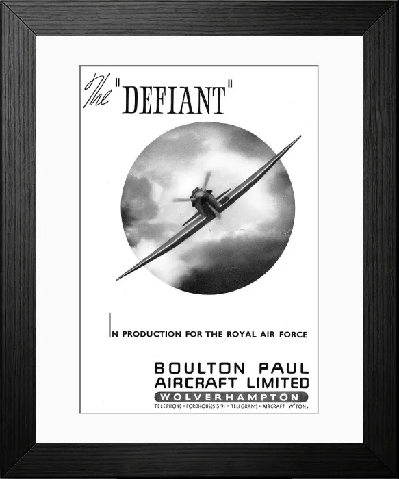 Framed Print : Boulton Paul Defiant Framed Print : Boulton Paul Defiant