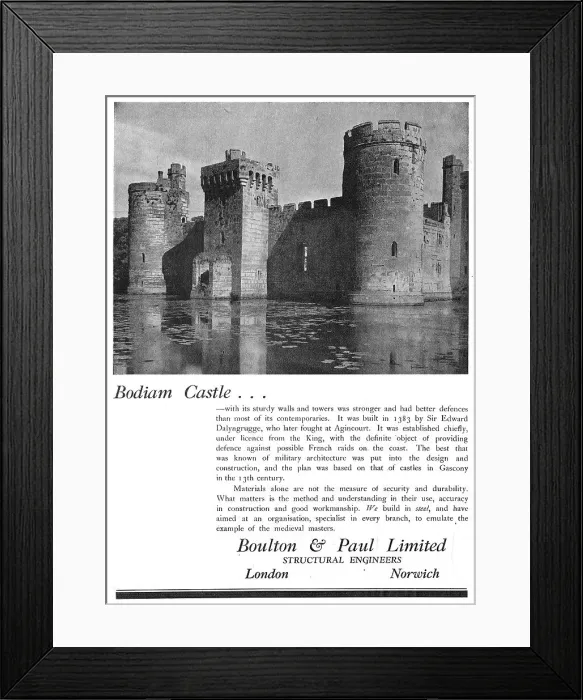 Framed Print : Boulton & Paul - Structural Engineers Framed Print : Boulton & Paul - Structural Engineers