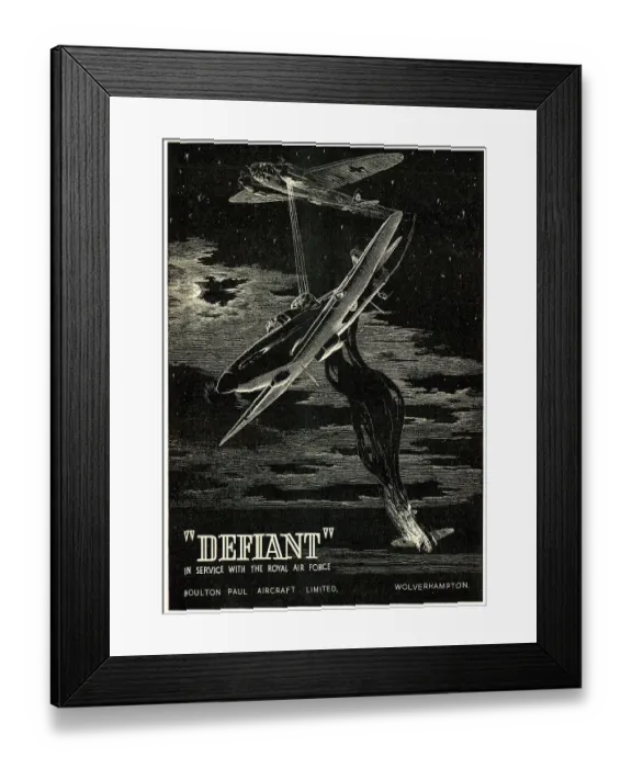 Framed Print : Boutlon Paul Defiant Framed Print : Boutlon Paul Defiant