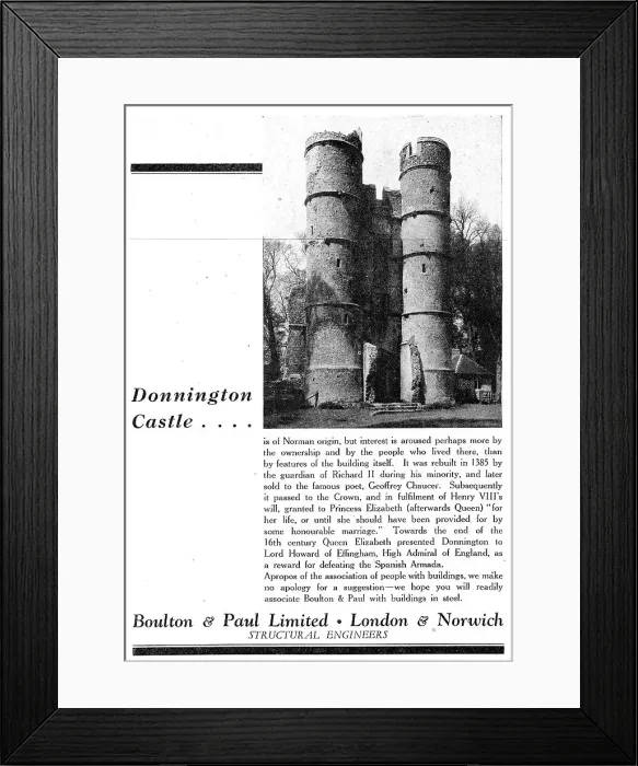 Framed Print : Boulton & Paul - Structural Engineers Framed Print : Boulton & Paul - Structural Engineers