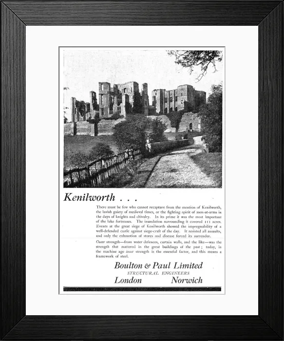 Framed Print : Boulton & Paul - Structural Engineers Framed Print : Boulton & Paul - Structural Engineers