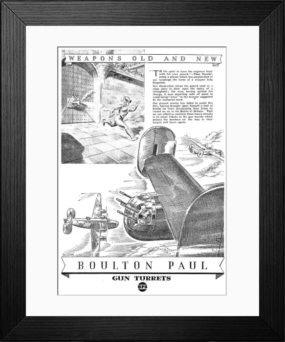 Framed Print : Boulton Paul Gun Turrets Framed Print : Boulton Paul Gun Turrets