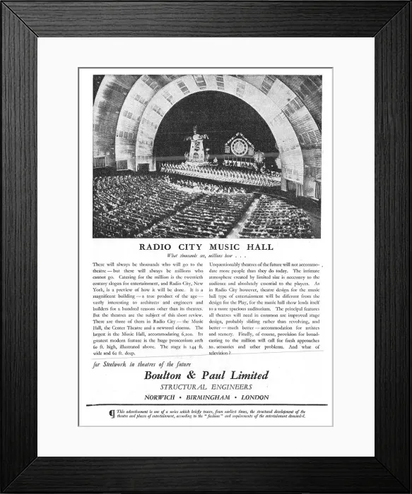 Framed Print : Boulton & Paul - Structural Engineers Framed Print : Boulton & Paul - Structural Engineers