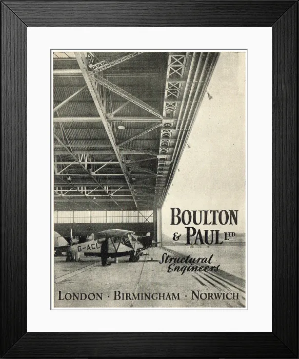 Framed Print : Boulton & Paul - Structural Engineers Framed Print : Boulton & Paul - Structural Engineers