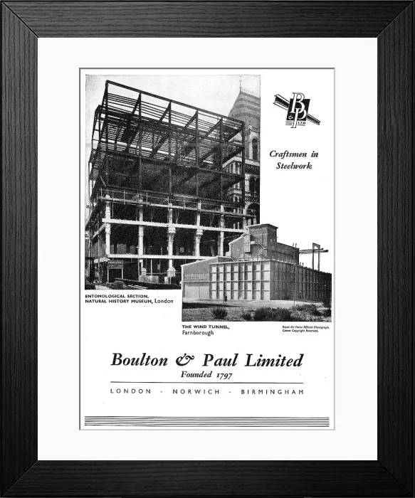 Framed Print : Boulton & Paul - Structural Engineers Framed Print : Boulton & Paul - Structural Engineers