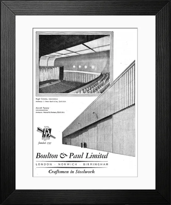 Framed Print : Boulton & Paul - Structural Engineers Framed Print : Boulton & Paul - Structural Engineers
