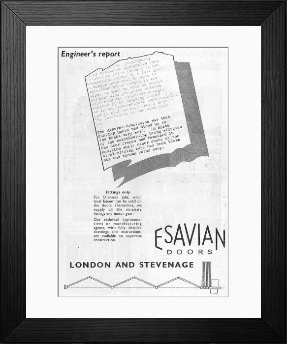 Framed Print : Esavian Folding Doors For Aircraft Hangars Framed Print : Esavian Folding Doors For Aircraft Hangars