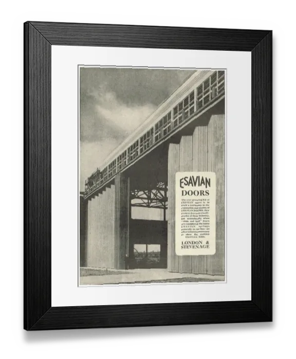 Framed Print : Esavian Hangar Doors Framed Print : Esavian Hangar Doors