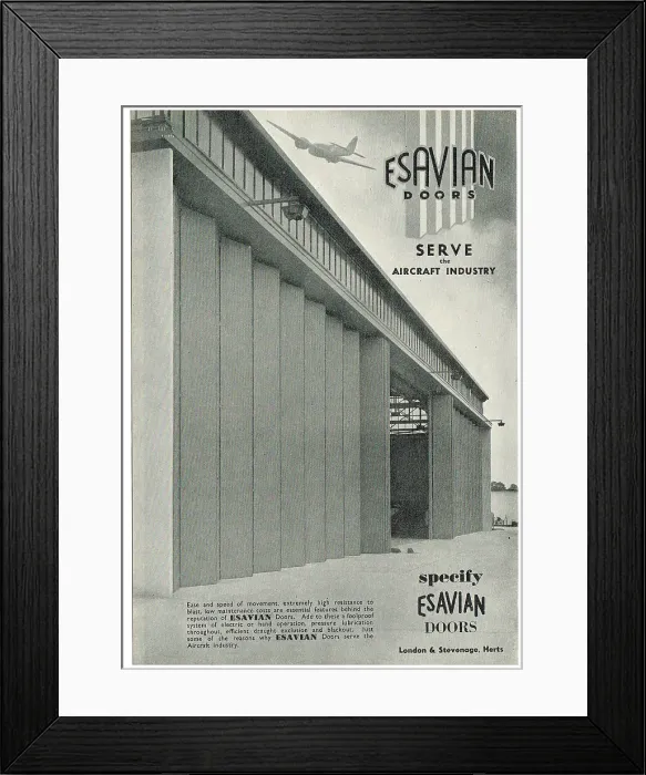Framed Print : Esavian Hangar Doors Framed Print : Esavian Hangar Doors