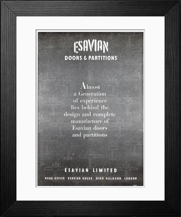 Framed Print : Esavian Hangar Doors