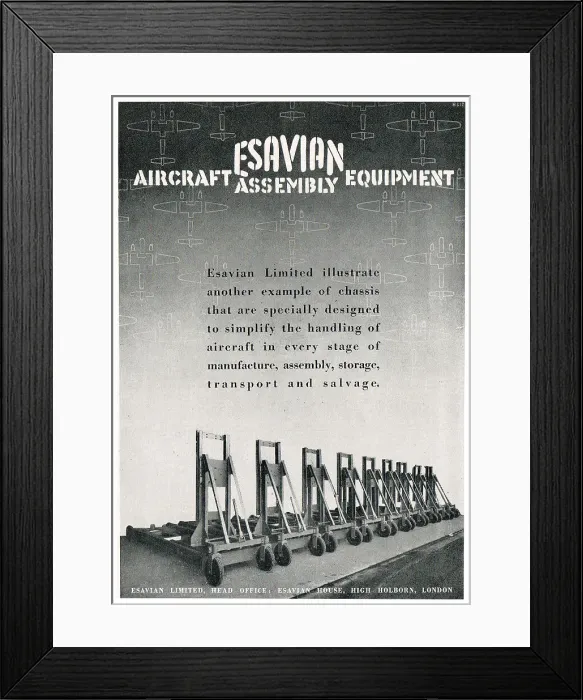 Framed Print : Esavian Aircraft Assembly Equipment Framed Print : Esavian Aircraft Assembly Equipment