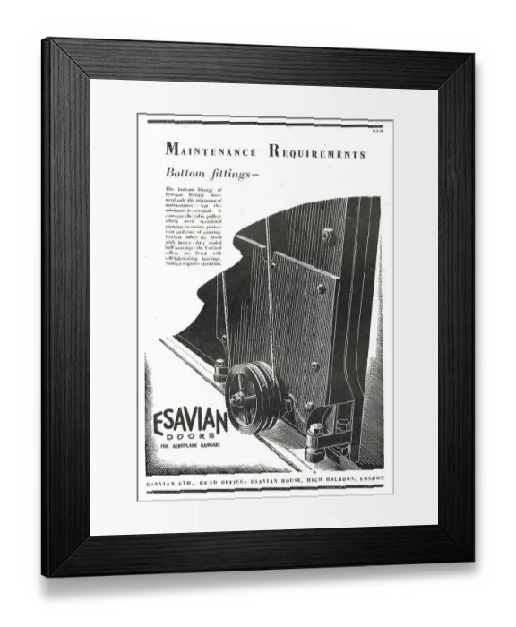 Framed Print : Esavian Hangar Doors Framed Print : Esavian Hangar Doors