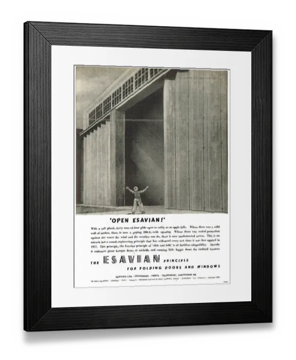 Framed Print : Esavian Hangar Doors Framed Print : Esavian Hangar Doors