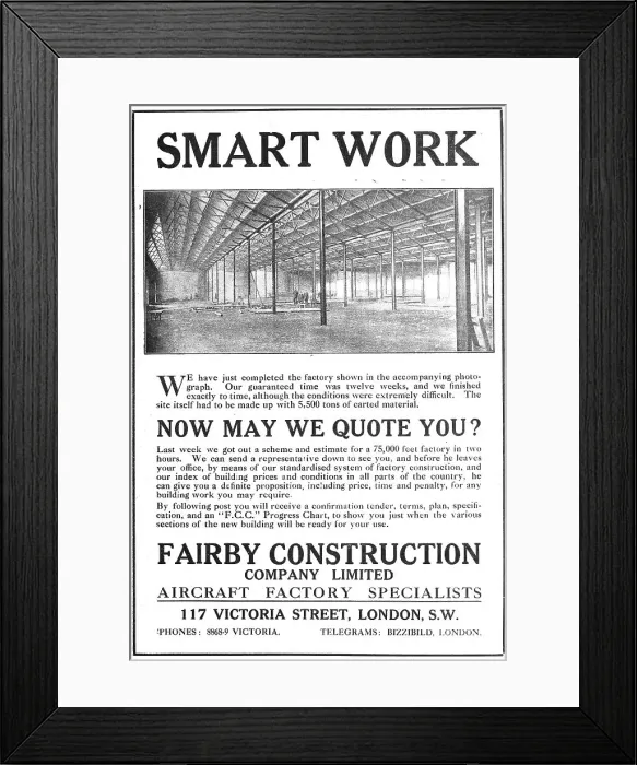 Framed Print : Fairby Construction Aircraft Hangars Framed Print : Fairby Construction Aircraft Hangars