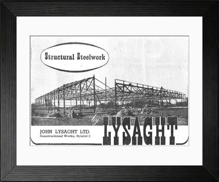 Framed Print : Lysaght Constructional Steelwork For The Aircraft Industry Framed Print : Lysaght Constructional Steelwork For The Aircraft Industry