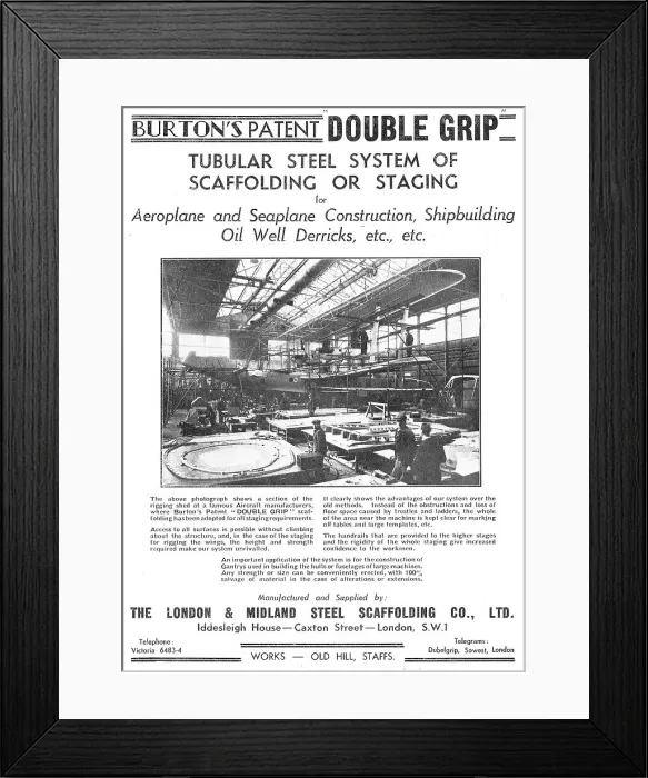 Framed Print : The London & Midland Steel Scaffolding Co - Staffs Framed Print : The London & Midland Steel Scaffolding Co - Staffs