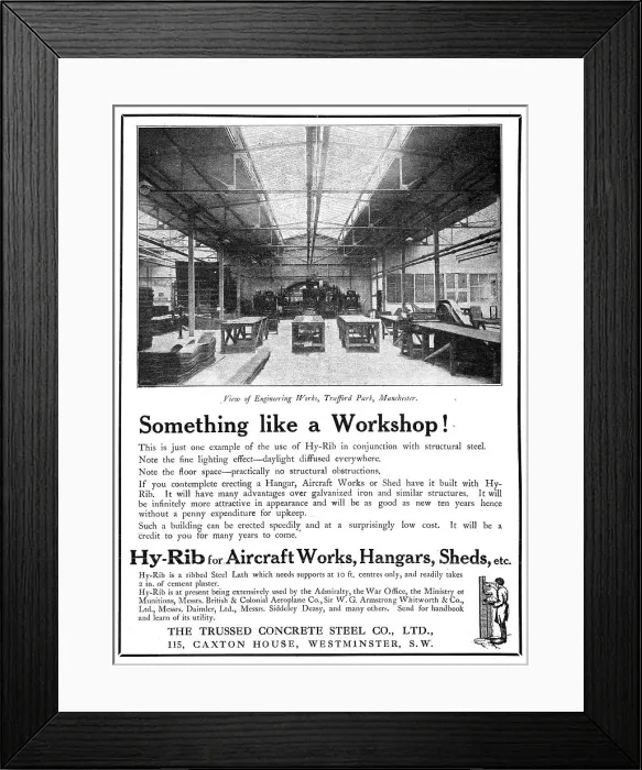 Framed Print : The Trussed Concrete Steel Co. Hy-Rib Buildings Framed Print : The Trussed Concrete Steel Co. Hy-Rib Buildings