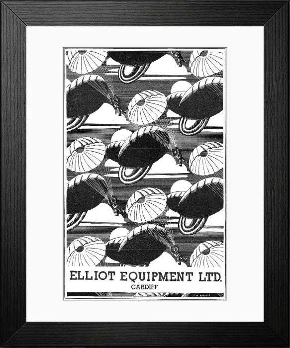 Framed Print : Elliot Equipment Parachutes, Dinghies & Flotation Gear Framed Print : Elliot Equipment Parachutes, Dinghies & Flotation Gear