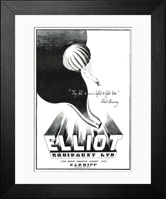 Framed Print : Elliot Equipment : The British Parachute Co Ltd Framed Print : Elliot Equipment : The British Parachute Co Ltd
