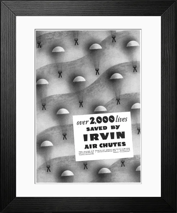 Framed Print : Irvin Parachutes Framed Print : Irvin Parachutes