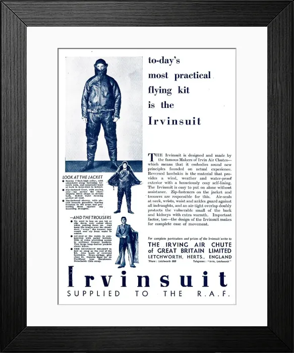 Framed Print : Irvin Air Chutes : Para Suits: Parachutes : Caterpillar Club Framed Print : Irvin Air Chutes : Para Suits: Parachutes : Caterpillar Club