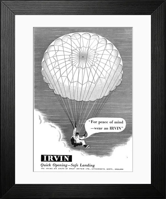 Framed Print : Irvin Parachutes Framed Print : Irvin Parachutes