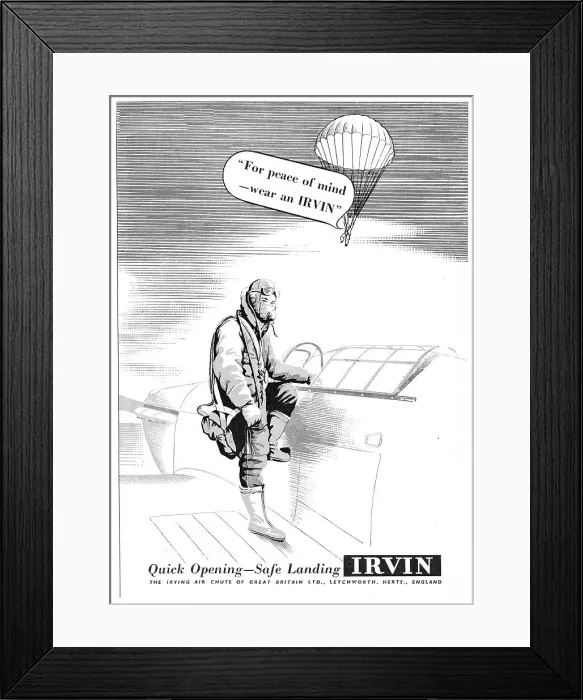 Framed Print : Irvin Parachutes Framed Print : Irvin Parachutes