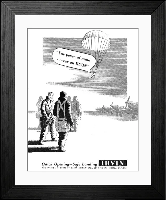 Framed Print : Irvin Parachutes Framed Print : Irvin Parachutes