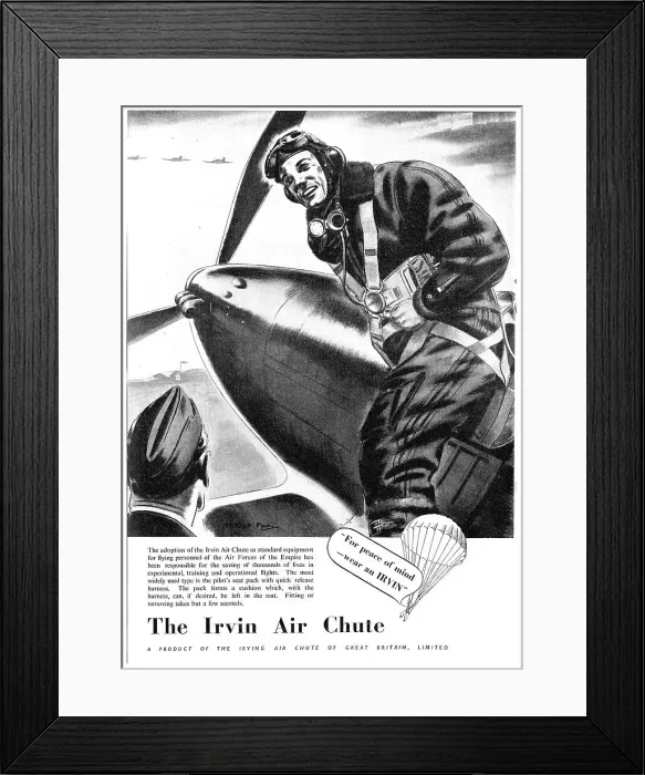 Framed Print : Irving Air Chute - Parachute Framed Print : Irving Air Chute - Parachute