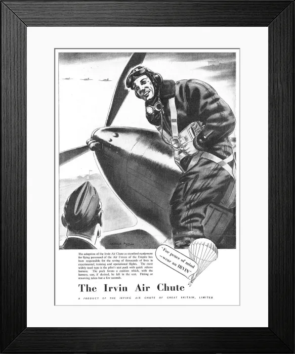 Framed Print : Irving Air Chute - Parachute Framed Print : Irving Air Chute - Parachute